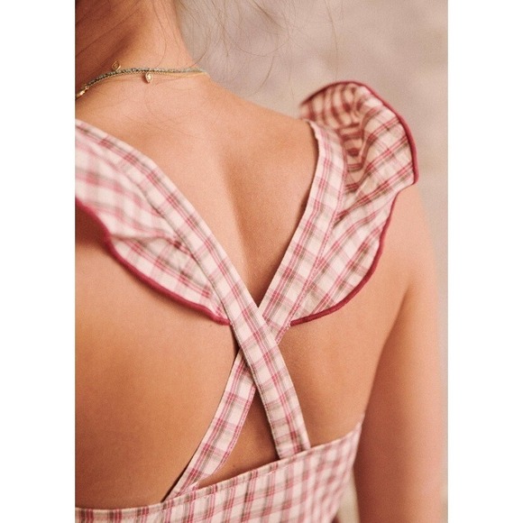 Sezane Top Women's 44 Loungewear Multicolored Organic Cotton Loungewear Cozy - Picture 4 of 13